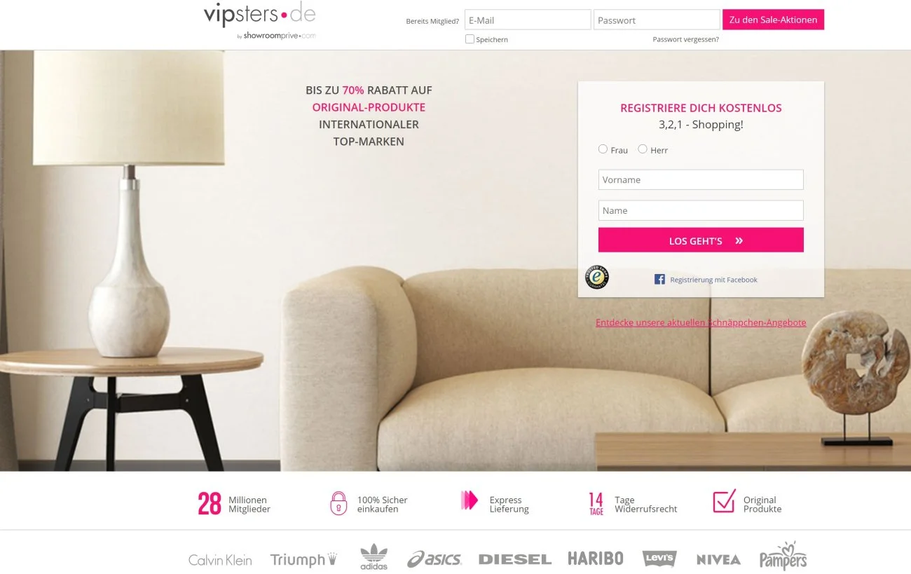 shoppingclub vipsters